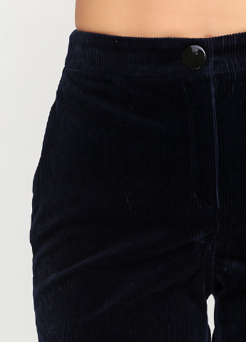Темно-синие кэжуал демисезонные классические брюки Uterque
