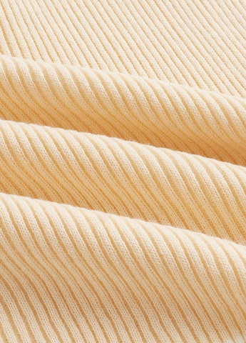 Кремовое кэжуал платье годе SHEIN однотонное