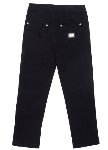 Черные джинсовые демисезонные брюки прямые Pinetti