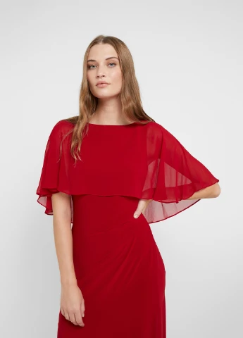 Червона вечірня сукня Ralph Lauren