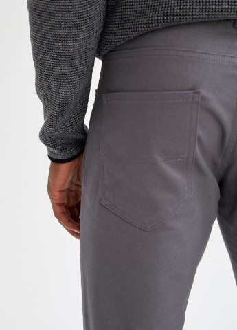 Темно-серые джинсовые демисезонные брюки DeFacto