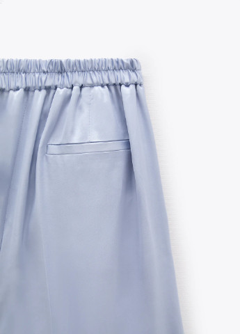 Голубые кэжуал летние брюки Zara