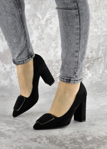 Жіночі туфлі на підборах Mugsley 2376 37 розмір 24 см чорні Fashion (253592821)