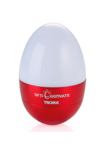 Светильник-ночник Eggtivate; с датчиком вибрации; красный Troika (203874708)