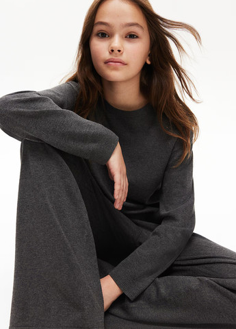 Темно-серый зимний костюм (джемпер, брюки) брючный H&M