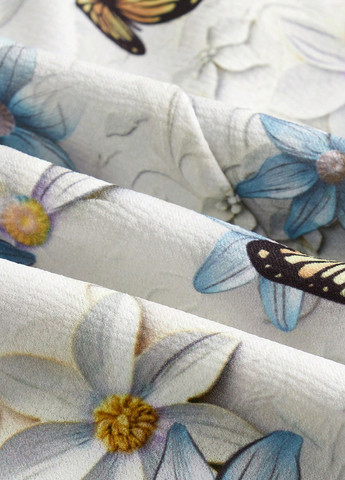 Кремовый женский жакет SHEIN с цветочным узором - демисезонный