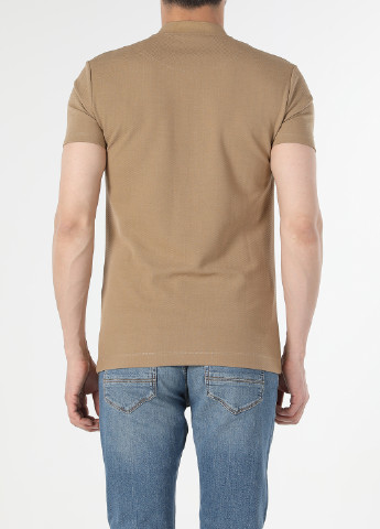 Песочная футболка-поло для мужчин Colin's однотонная