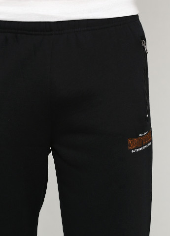 Черные спортивные зимние прямые брюки Tovta