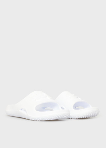 Белые спортивные, пляжные шлепанцы Under Armour