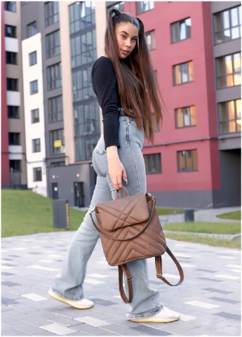 Женский рюкзак-сумка 30х26х14 см Sambag (253490413)