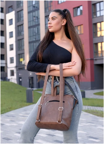 Женский рюкзак-сумка 30х26х14 см Sambag (253490413)