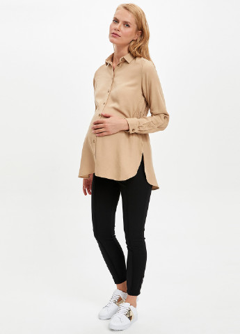 Пісочна демісезонна блуза для вагітних DeFacto