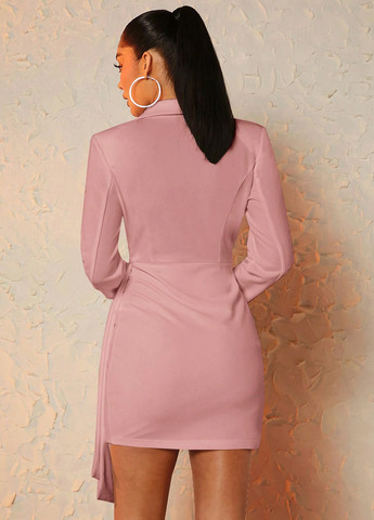 Світло-рожева кежуал сукня сукня-жакет SHEIN однотонна