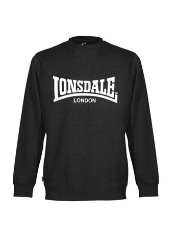 Світшот Lonsdale - Вільний крій логотип чорний спортивний поліестер, трикотаж - (276775806)