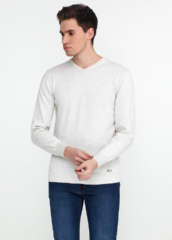 Светло-серый демисезонный пуловер пуловер Bagarda