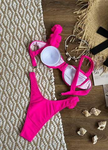 Рожевий літній роздільний купальник (ліф, трусики) роздільний NOVA VEGA