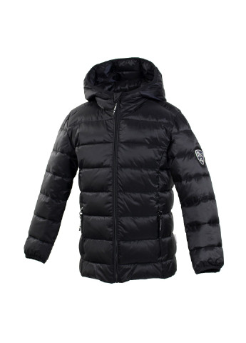 Черная зимняя куртка демисезонная stevo 2 Huppa