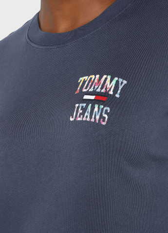 Темно-синяя летняя футболка Tommy Jeans