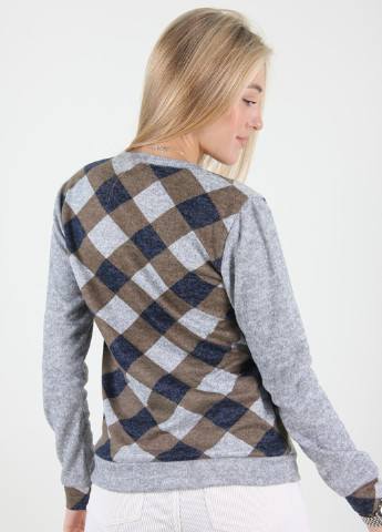 Оливковый (хаки) демисезонный пуловер пуловер Miss Fashion