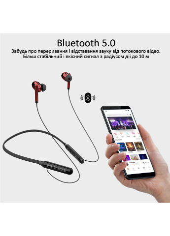 Bluetooth навушники Quartz Bluetooth 5 IPX5 Red () Promate quartz.red (190370979)