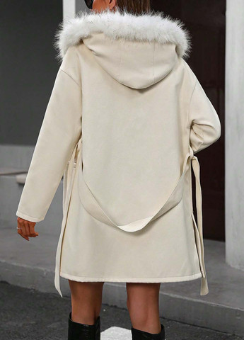 Кремове демісезонне Пальто SHEIN