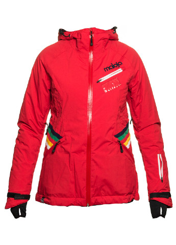 Красная зимняя куртка лыжная Maloja