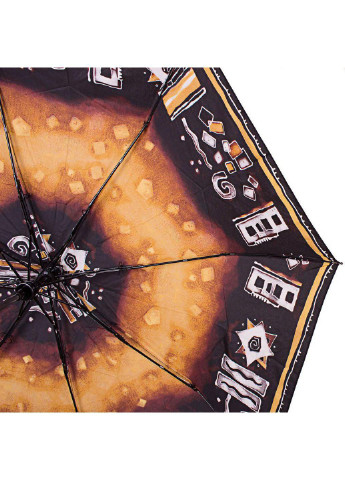 Коричнева складна парасолька напівавтомат 101 см Airton (197761468)