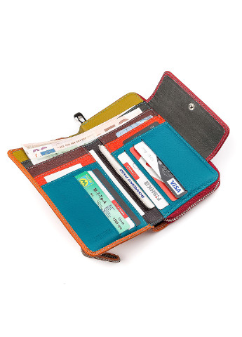 Жіночий шкіряний гаманець 17х10х3 см st leather (252132440)