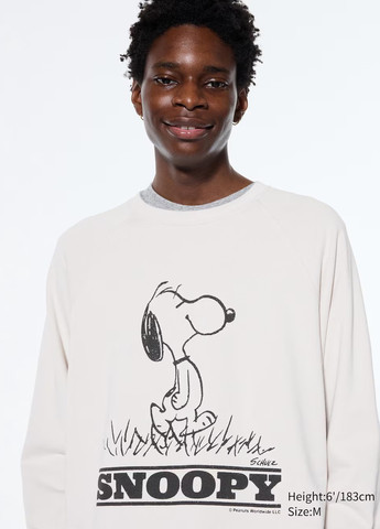 Серый свитшот Uniqlo персонажи без декора (322455738)