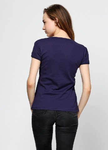 Темно-синяя летняя футболка OVS