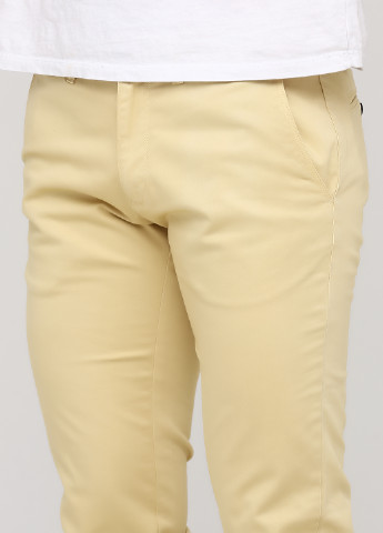 Светло-бежевые кэжуал демисезонные чиносы, зауженные брюки RedPoint