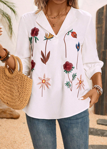 Белая блуза SHEIN