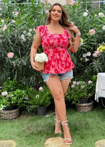 Комбінована блуза SHEIN