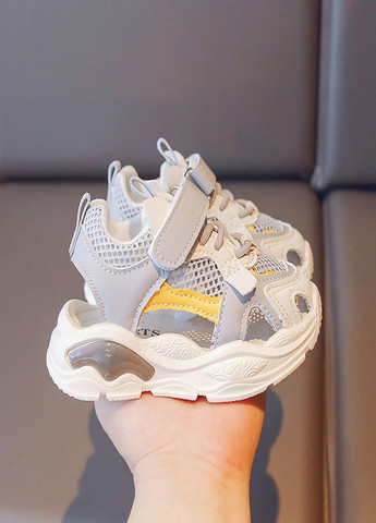 Белые кэжуал сандалии SHEIN на липучке