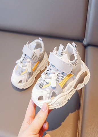 Белые кэжуал сандалии SHEIN на липучке