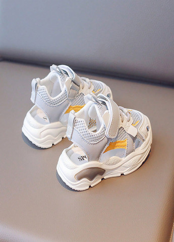 Белые кэжуал сандалии SHEIN на липучке