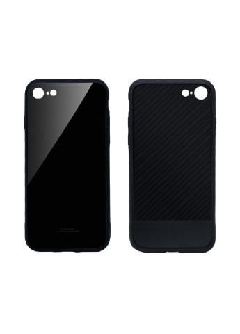 Чохол (Real Glass) для Apple iPhone 8 (чорний) Intaleo для apple iphone 8 (черный) (131340026)