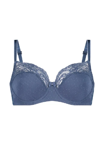 Синій бюстгальтер Hunkemoller без кісточок поліамід