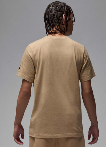 Бежева футболка dm3182-257 Jordan M J EMB AIR CREW