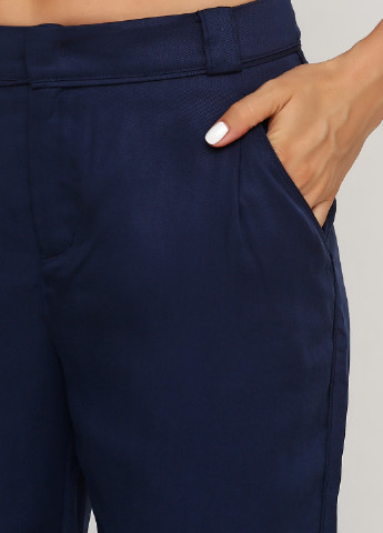 Синие кэжуал демисезонные прямые брюки Hugo Boss