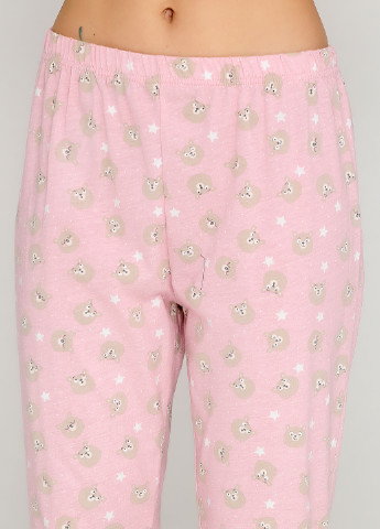 Светло-розовая всесезон пижама (футболка, брюки) Women'secret