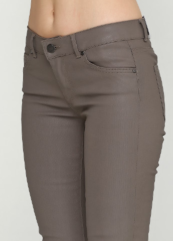 Серые кэжуал демисезонные зауженные брюки Supertrash