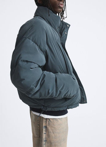 Темно-серая зимняя куртка Zara