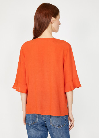 Оранжевая блуза KOTON