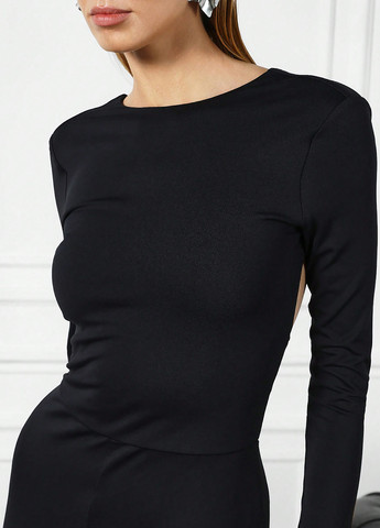 Комбінезон SHEIN комбінезон-шорти однотонний чорний кежуал поліестер