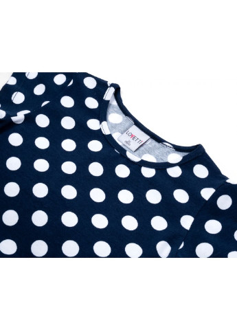 Синее платье в горошек (5911-68-128g-blue) Lovetti (251326356)