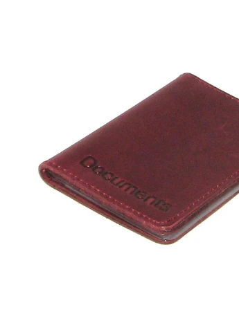 Подарочный набор №2 (портмоне + обложка на права, ID паспорт) бордо DNK Leather (253933697)