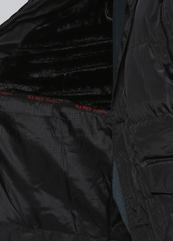 Черная зимняя куртка Kamen Raw
