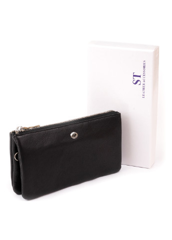 Жіночий шкіряний гаманець-клатч 19,2х10х2 см st leather (252133547)