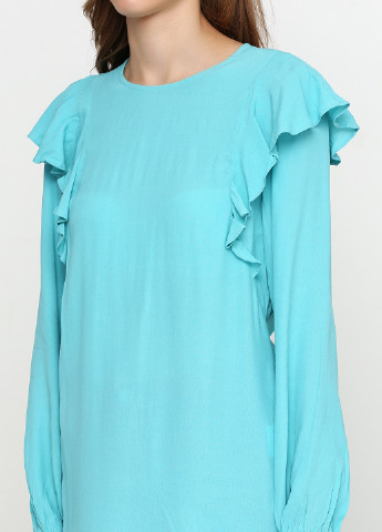 Светло-бирюзовая демисезонная блуза Glamorous
